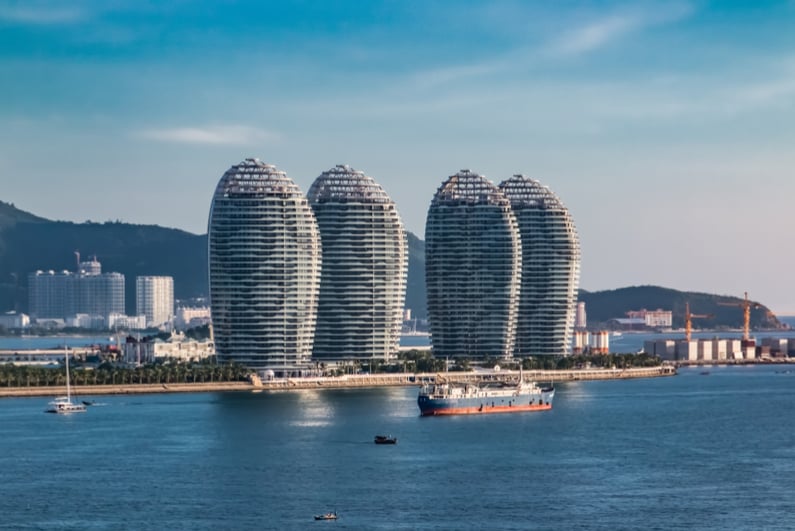 Hainan Sanya Bay urban architecture landscape