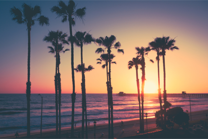 California Beach Sunset