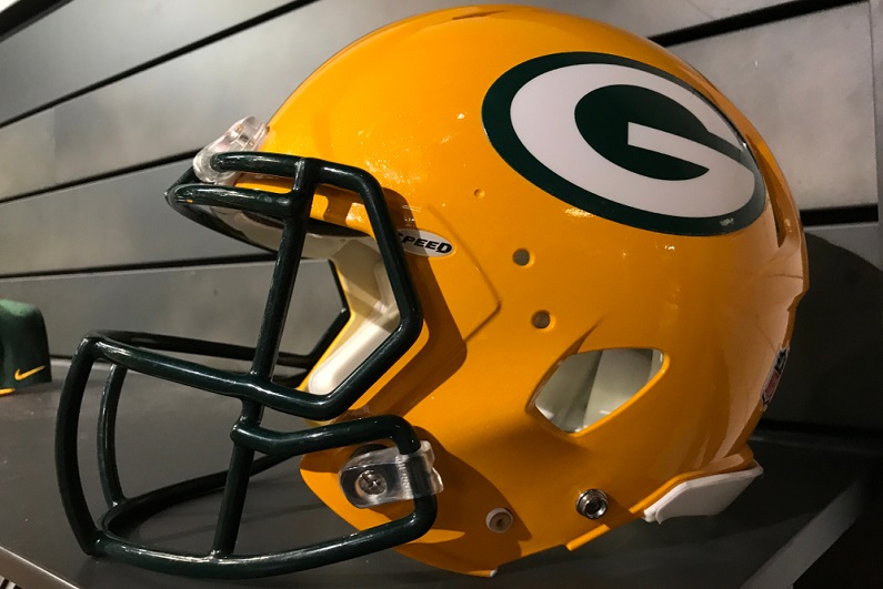 Green Bay Packers helmet.