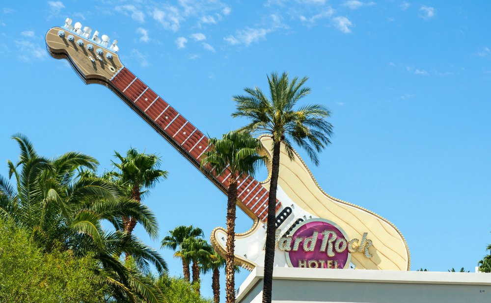 exterior view of Hard Rock Hotel and Casino in Las Vegas