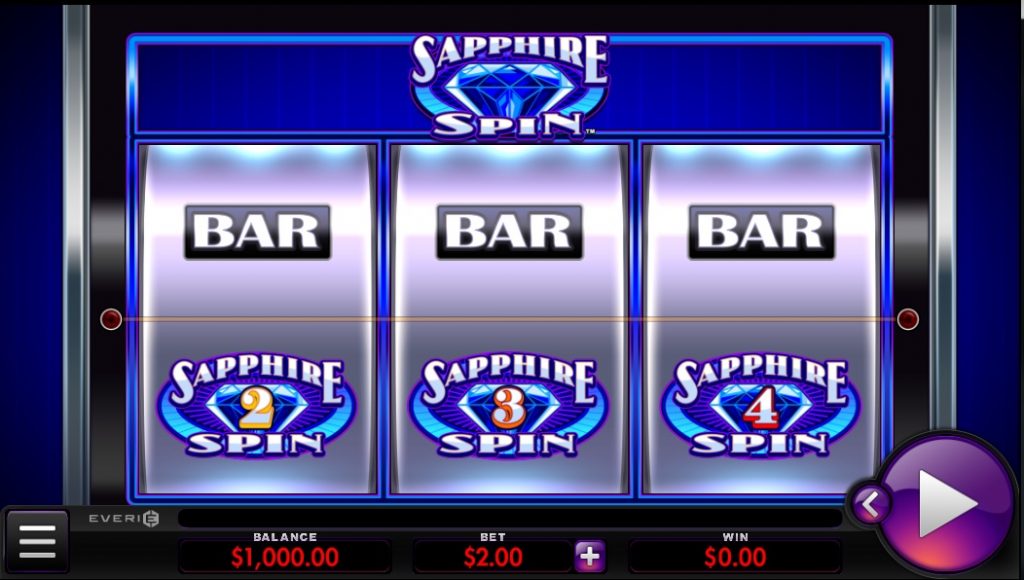 Sapphire Spin slot by Everi