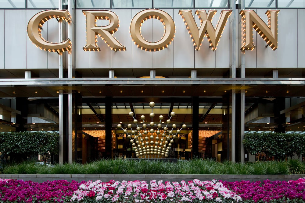 entrance to Crown Casino Melbourne