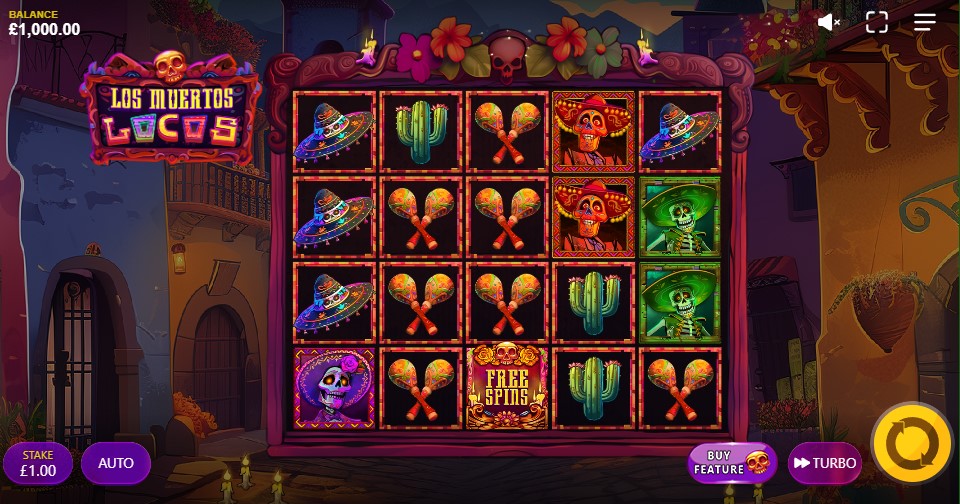 Los Muertos Locos online slot reels by Max Win Gaming - best new online slots of the week