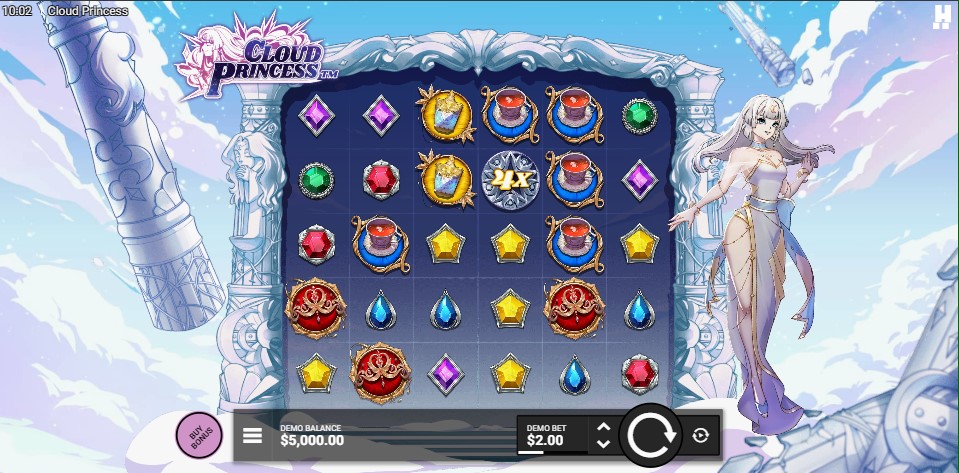 Cloud Princess slot reels by Hacksaw Gaming - best new online slots of the week